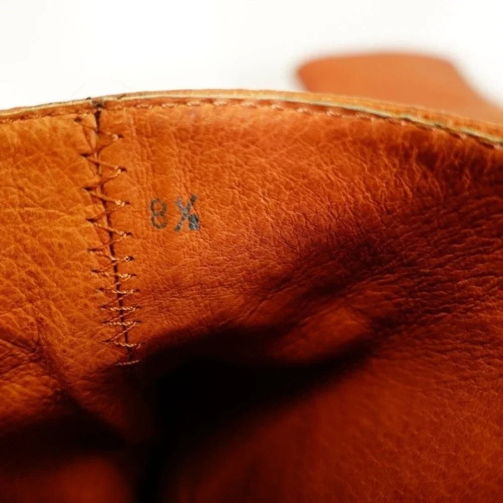 Y2K J Crew Womens Wedge Boots‎ 8.5 Brown Western Boho Indie Leather Booties